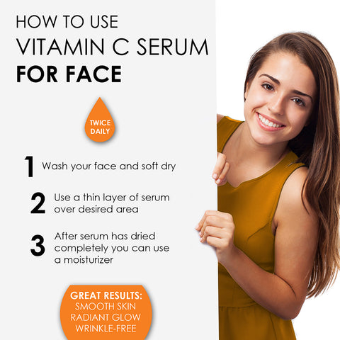 Image of 𝗣𝗢𝗪𝗘𝗥𝗙𝗨𝗟 𝗩𝗜𝗧𝗔𝗠𝗜𝗡 𝗖 𝗦𝗘𝗥𝗨𝗠 𝗳𝗼𝗿 𝗳𝗮𝗰𝗲 with Hyaluronic Acid Serum - This Face Serum Will Hydrate, Brighten & Plump Skin While Filling In Those Fine Lines & Wrinkles. B0843H644M, UPC: 700461919971